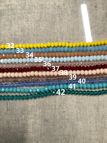 4mm Cristal Rondelle Strand