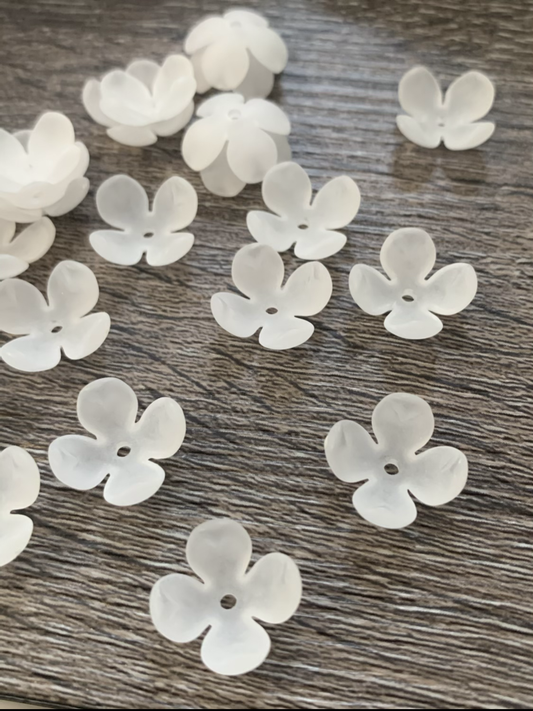 16mm flower button curved Ac qty 1 / 21322