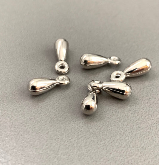 11x4mm Stainless Steel Drop Charm qty5- 22066