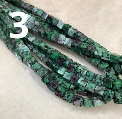 8mm Jasper Square Strand Qty1- 21861/21867/21868