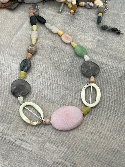 Mix Gemstone Strand Necklace 18 inch Qty1- 23261