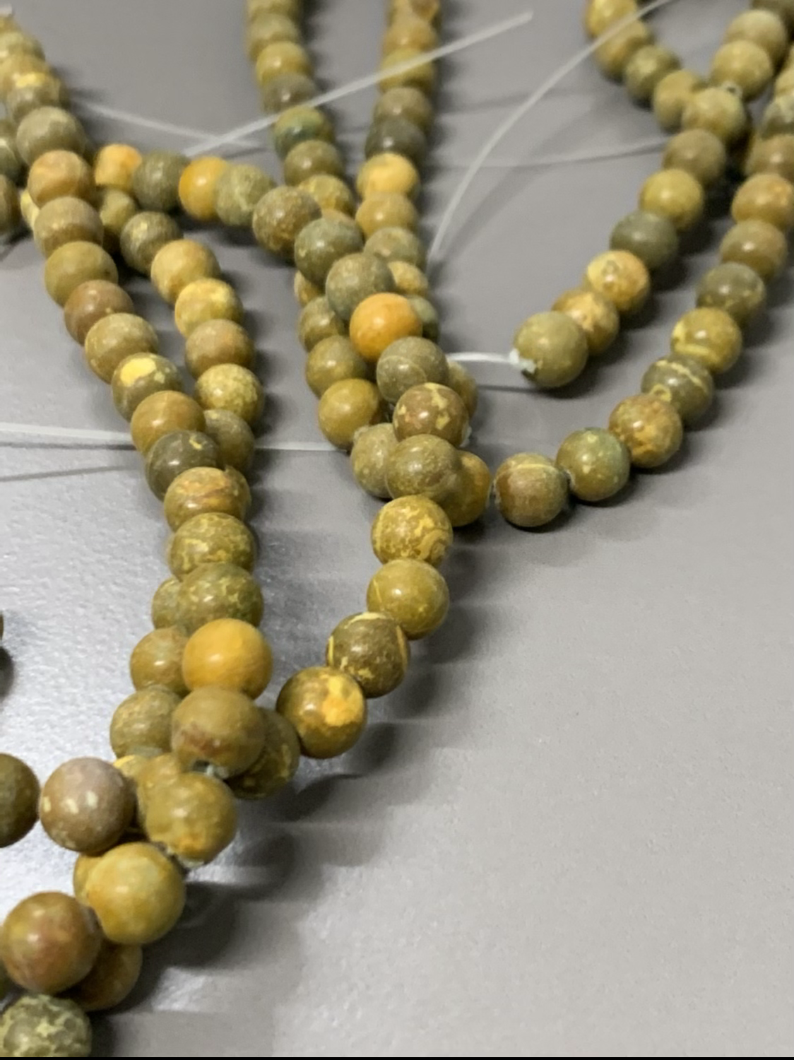 8mm yellow jasper qty 48 beads 21651