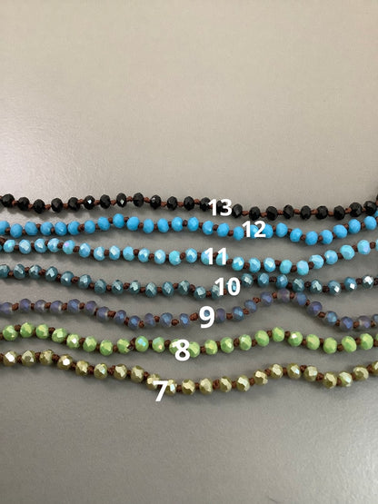 4mm Knotted Necklace qty 1 - 15047