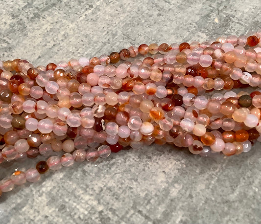 4mm Agate Strand Qty 90 piece aprox 20734