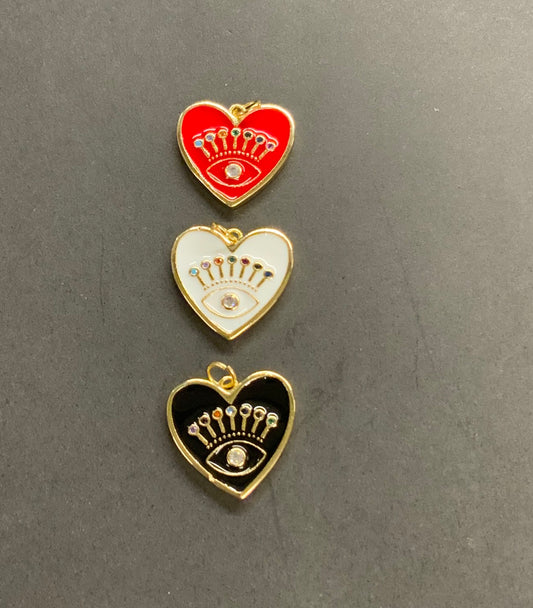 19mm heart with eye qty 1 / 19324