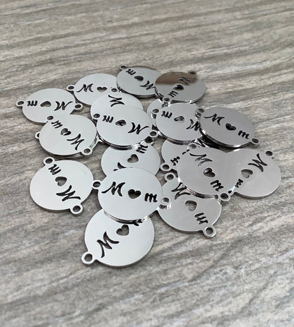 20x15mm Mom Conector Stainless Steel Gold/Silver qty1- 22686