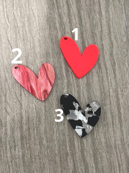 42x39mm heart ❤️ ac qty 1