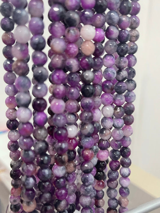 6mm violet agate strand 21534