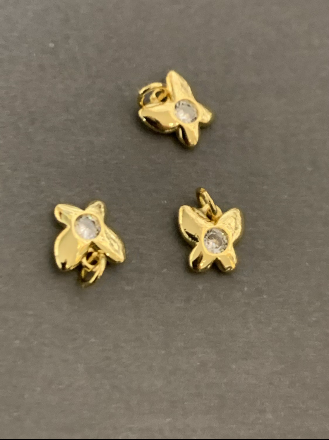 8mm butterfly gold 21522