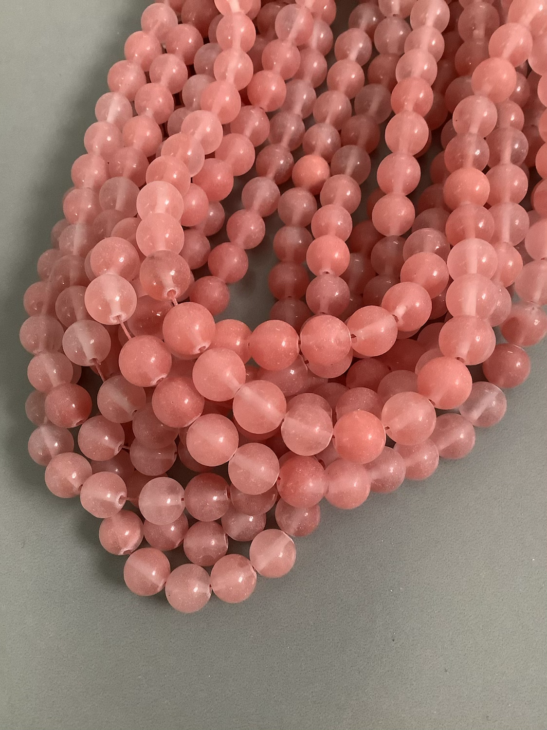 8mm Jade Matte strand Qty 46 bead per strand 21760