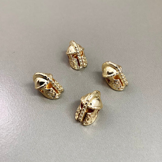 10x12mm Gold Helmet Qty1- 21063