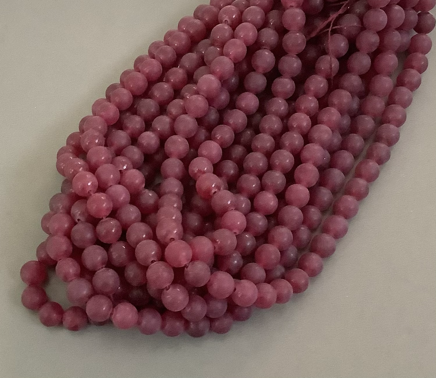 8mm Jade Matte strand Qty 46 bead per strand 21760