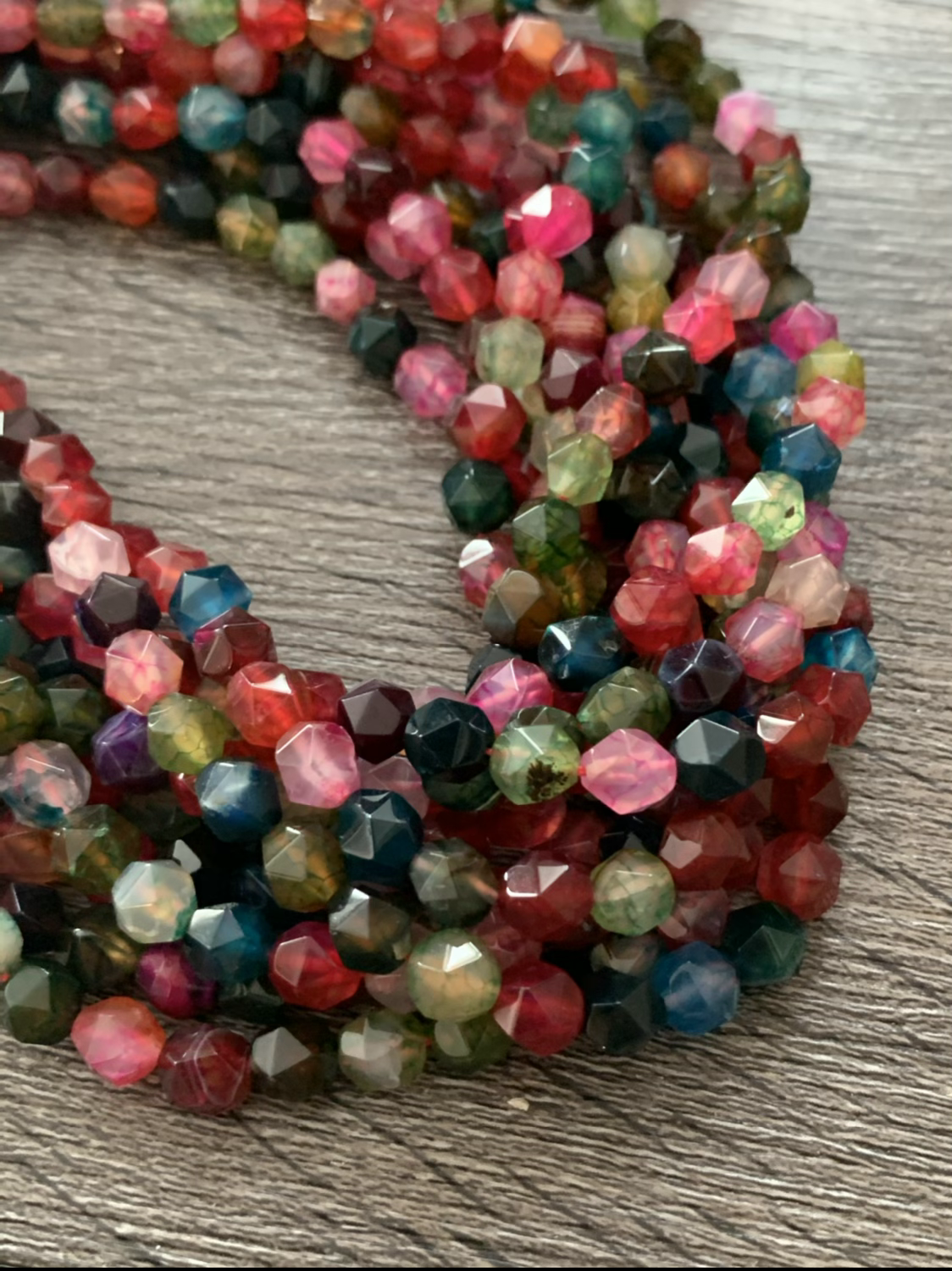 8mm multicut gemstone strand 47 beads per strand approx 21288