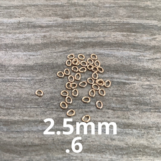 2.5mm Oval Open Jumpring Aprox 143- 22960