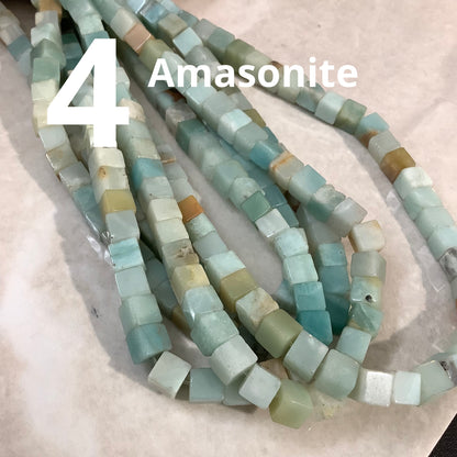 8mm Jasper Square Qty1- 21849/21852/21853-21854/21857