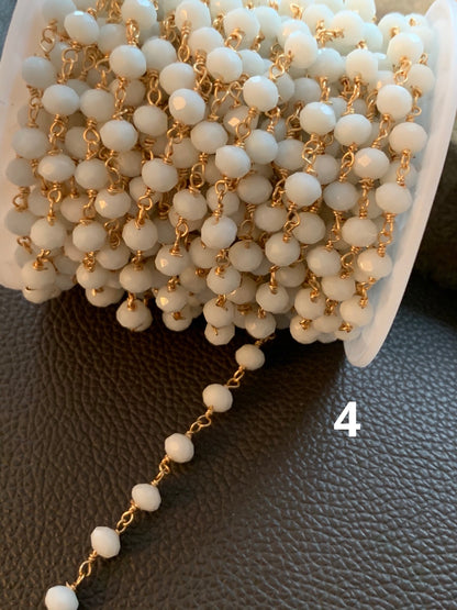 Chain wrapped with 6x4 crystals  por pie by ft 21159