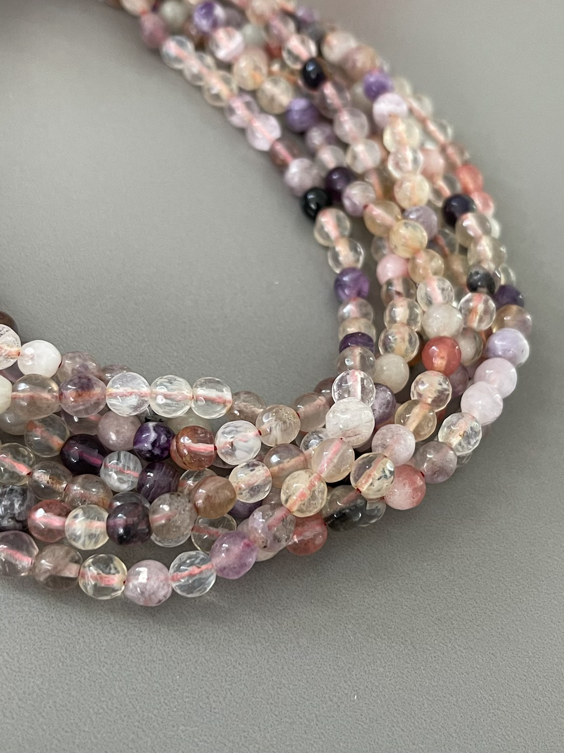 6mm agate faceted 21966