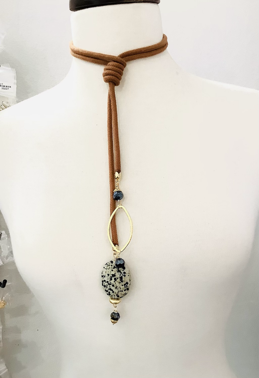 Brown Climbing Cord Necklace Qty1- 23432