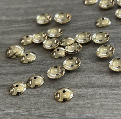 8mm Gold Filled Emd Cap qty10-  22435