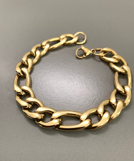7inch Cub Chain Stainless Steel Gold qty1- 22072