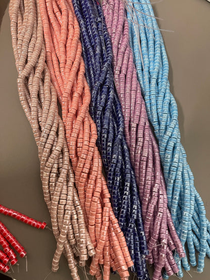 7mm rondelle porcelain 76 beads
