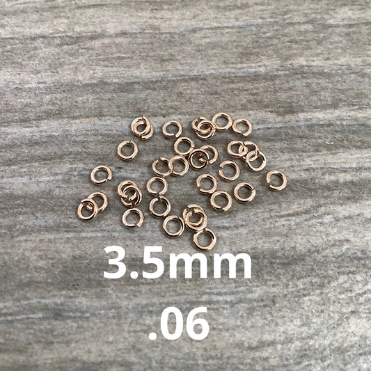 3.5mm Round Jumpring Aprox78- 22956