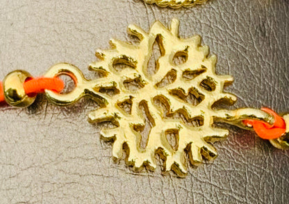 21mm Small coral connector - coral 13794