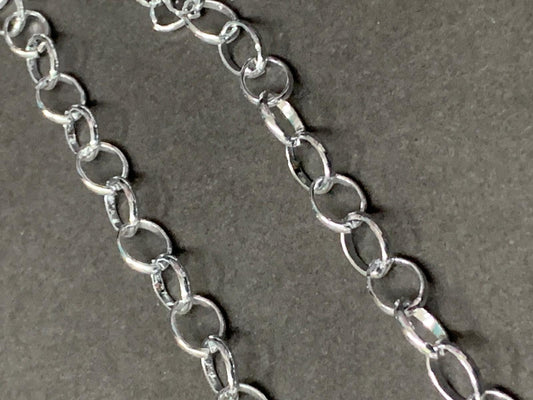 13x10mm oval chain silver 1 yard 21238