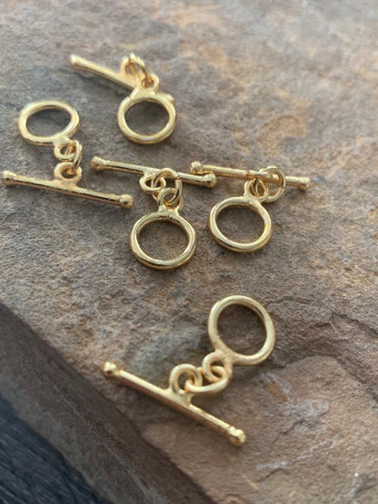 9-10mm Toggle Gold / Silver Qty 5