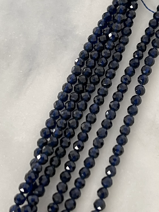 3mm Blue Montana Earthstone qty1- 21886