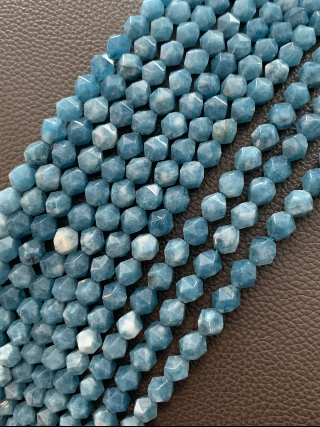 8mm multicut gemstone strand 47 beads approx 21288