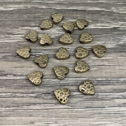 8mm HemattiteHeart Qty1- 23032
