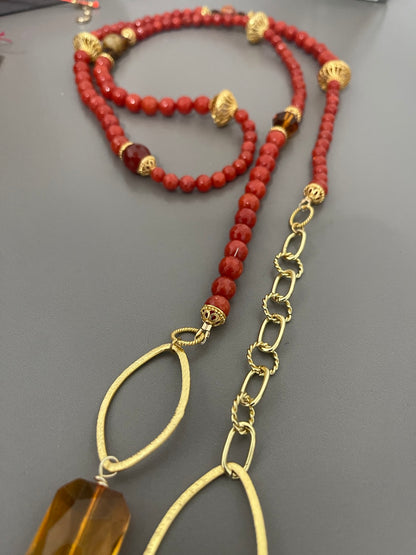 Long Lariat Necklace kit all materials included Qty1-23429