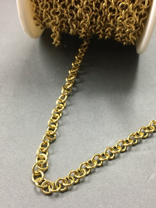 5x1mm Chain Stainless Steel open per feet 20938