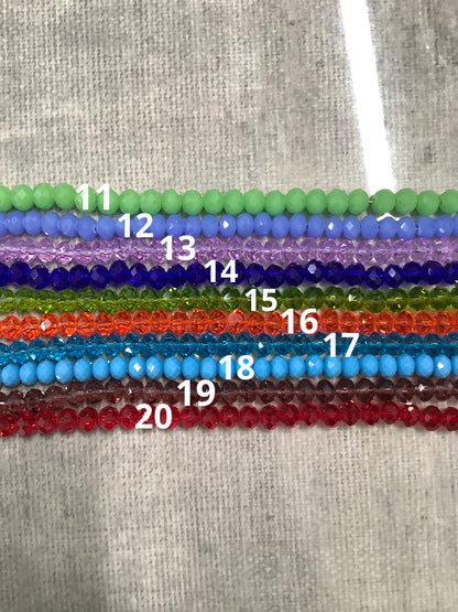 6x4mm Cristal Rondelle Strand