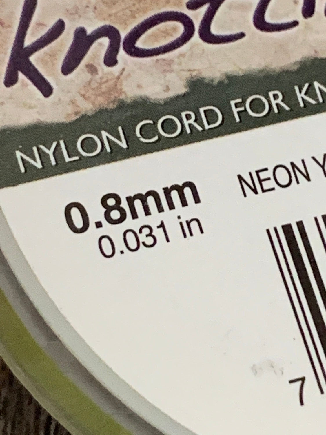 0.8mm Nylon knot it cord top quality / Hilo 20636