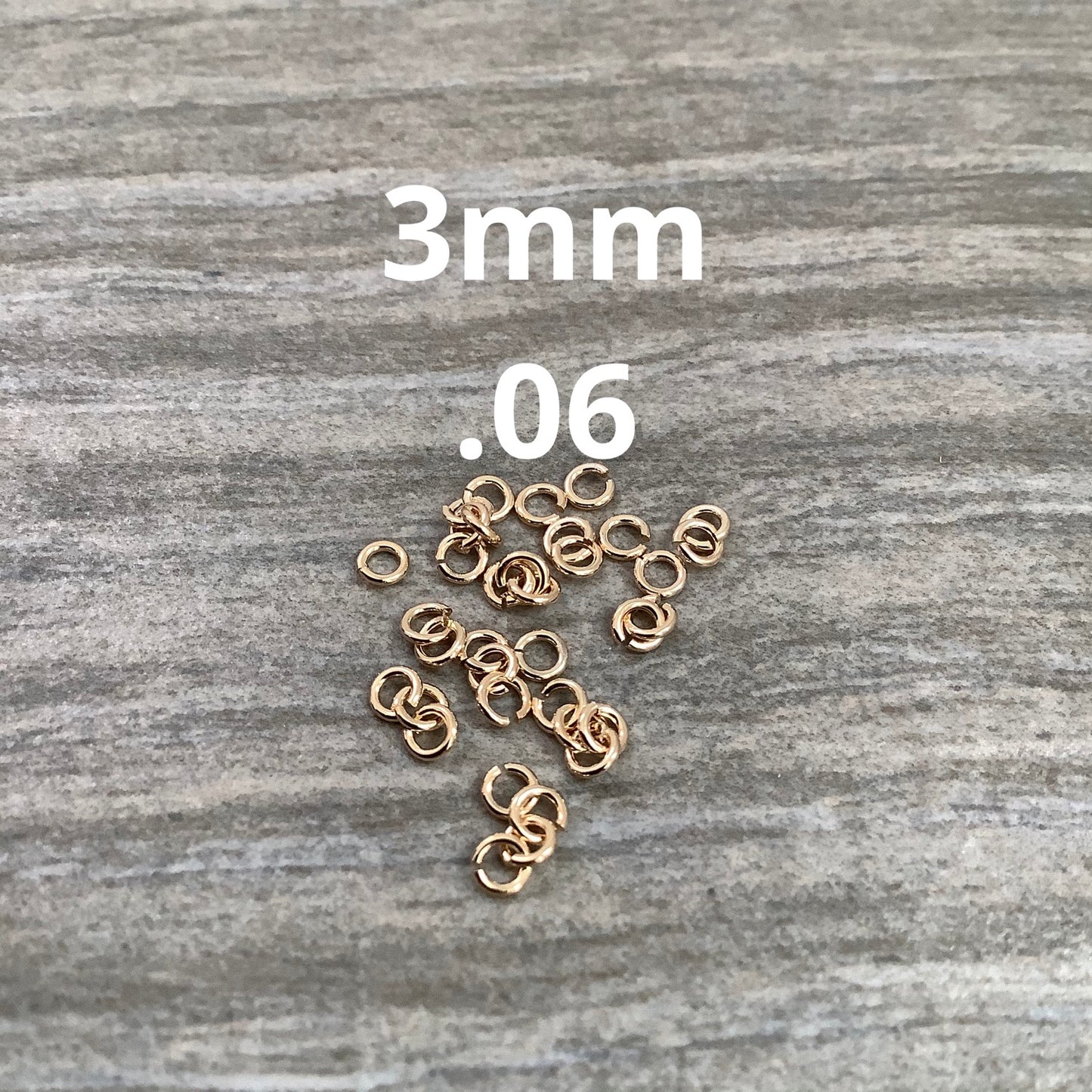 3mm  Round Open Jumpring Aprox 125- 22950