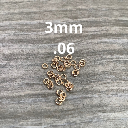 3mm  Round Open Jumpring Aprox 125- 22950