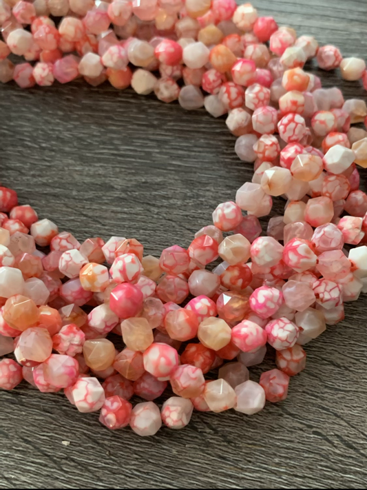 8mm multicut gemstone strand 47 beads per strand approx 21288