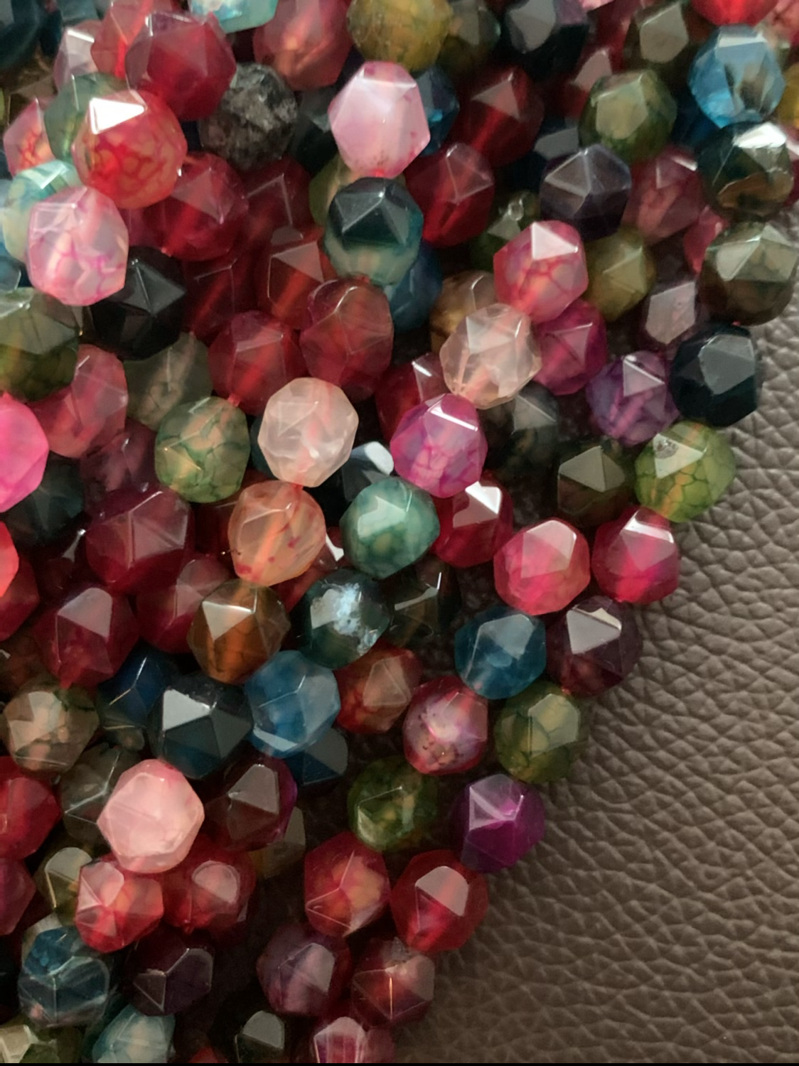 8mm multicut gemstone strand 47 beads per strand approx 21288