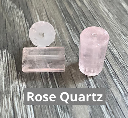 15mm Drum Quartz / 15mm Amazonite Qty1- 23535/23541