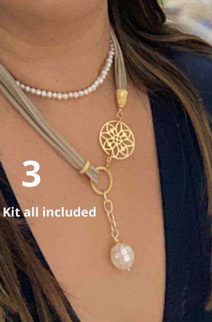 Mediterranean style necklace Qty1- 23383/23381