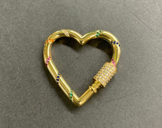 31mm Heart Lock Multicolor qty 1 / 20156