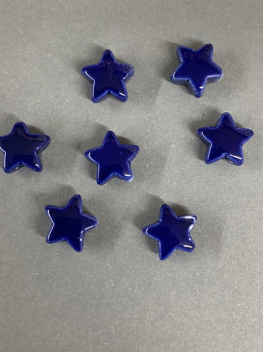 15mm ceramic star cobalt blue / Estrella 19014