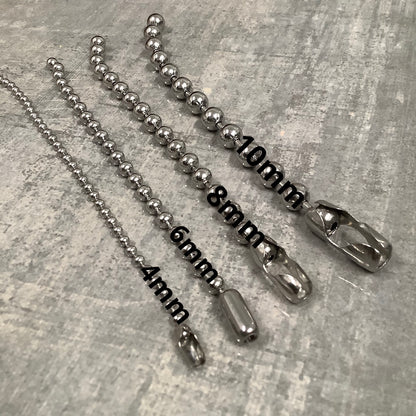 Pulsera a 7 pulgadas-bracelet plata  ball chain/cadena de bolita