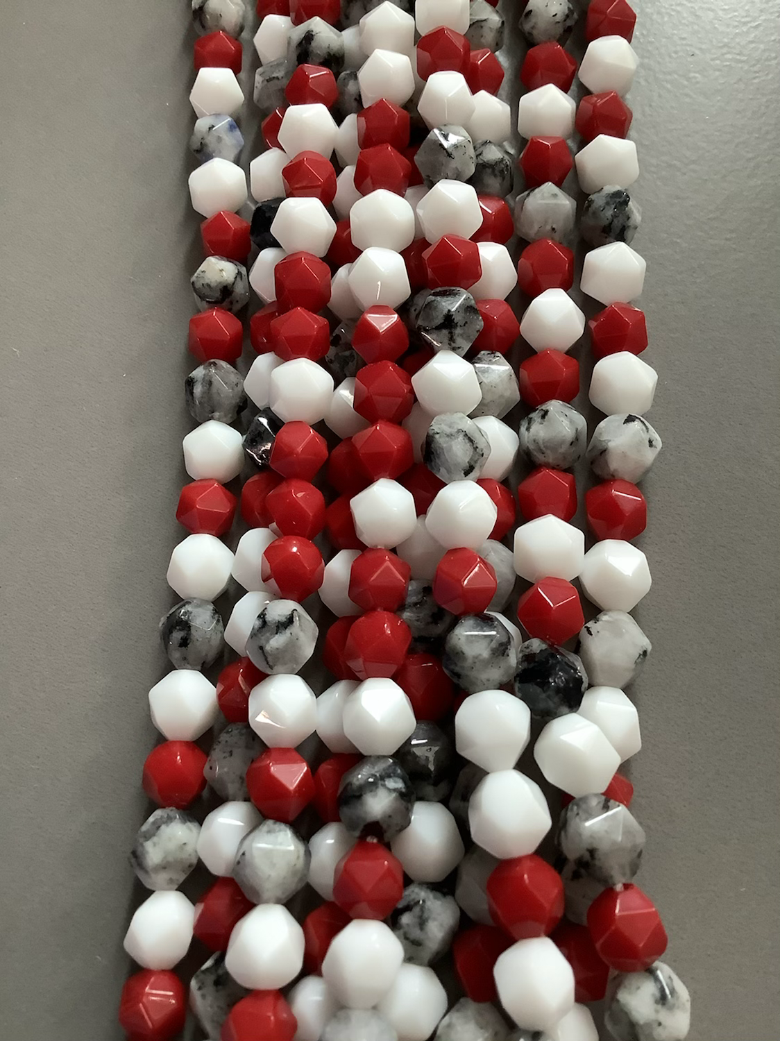 8mm multicut Mix Agate Strand Qty 46 Beads per Strand 21780