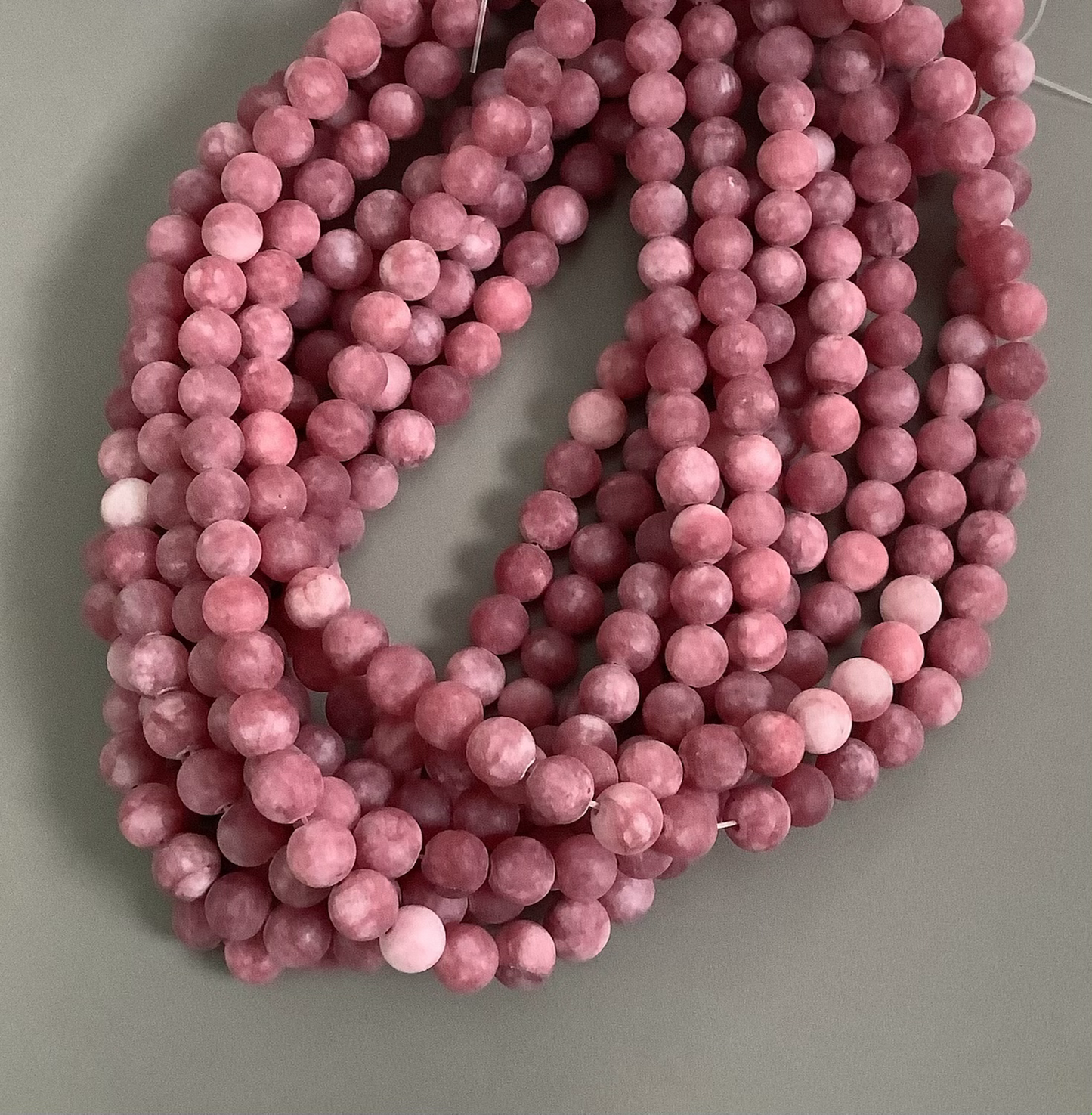 8mm Jade Matte strand Qty 46 bead per strand 21760