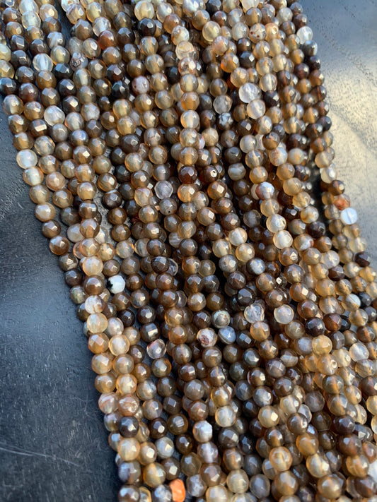 4mm Agate Strand Qty 90 piece aprox 20734