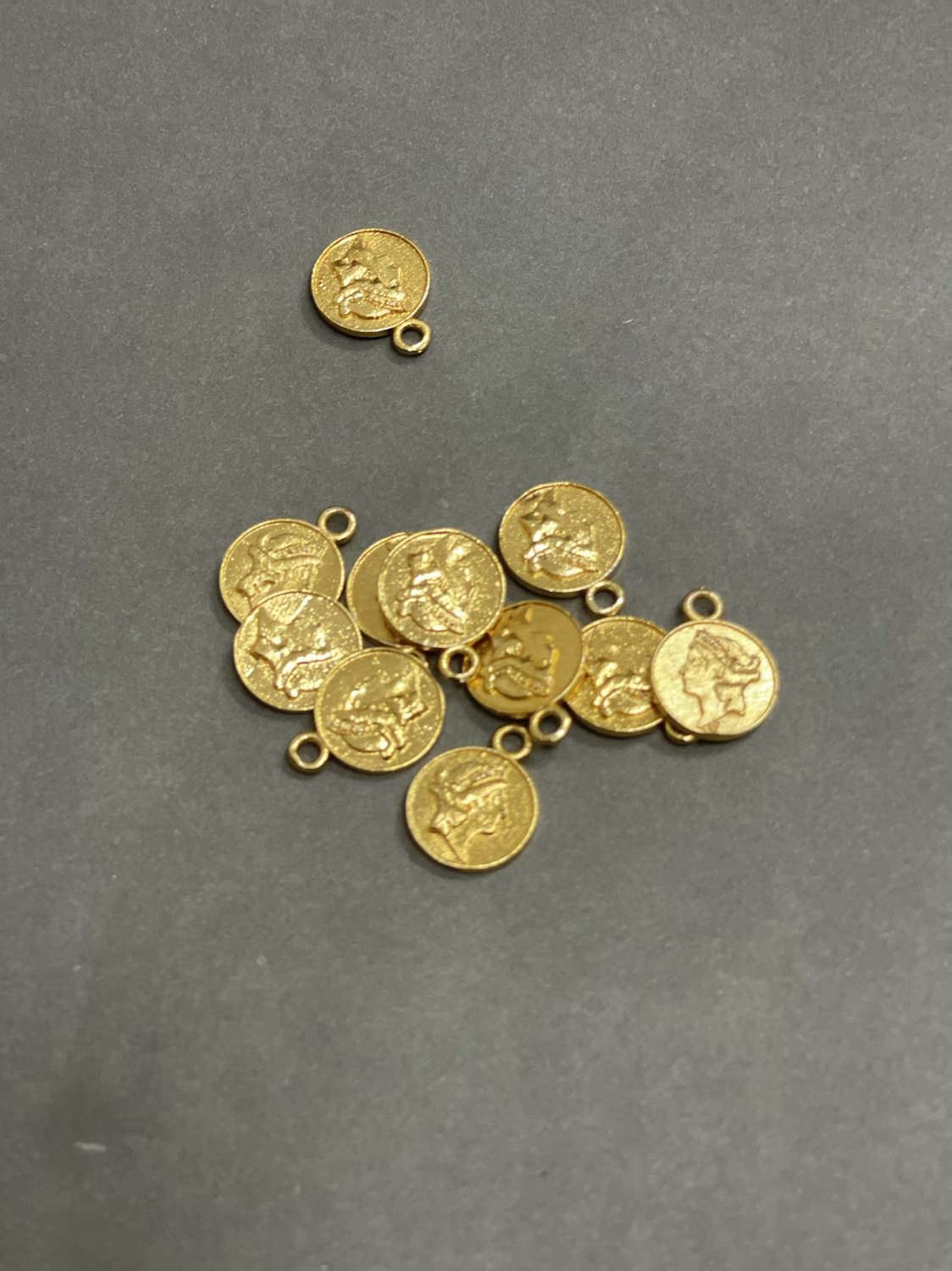 19mm coin 17952 gold over copper durable