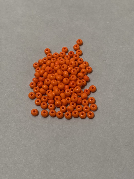 Orange Seed bead Czech